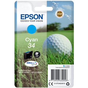 Epson, Singlepack Cyan 34 Ultra INK