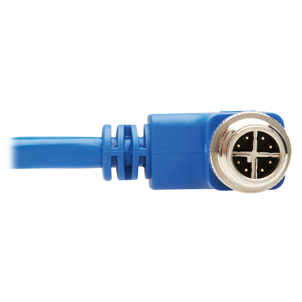 M12 X-Code Cat6 1G UTP CMR-LP Blue 5 m