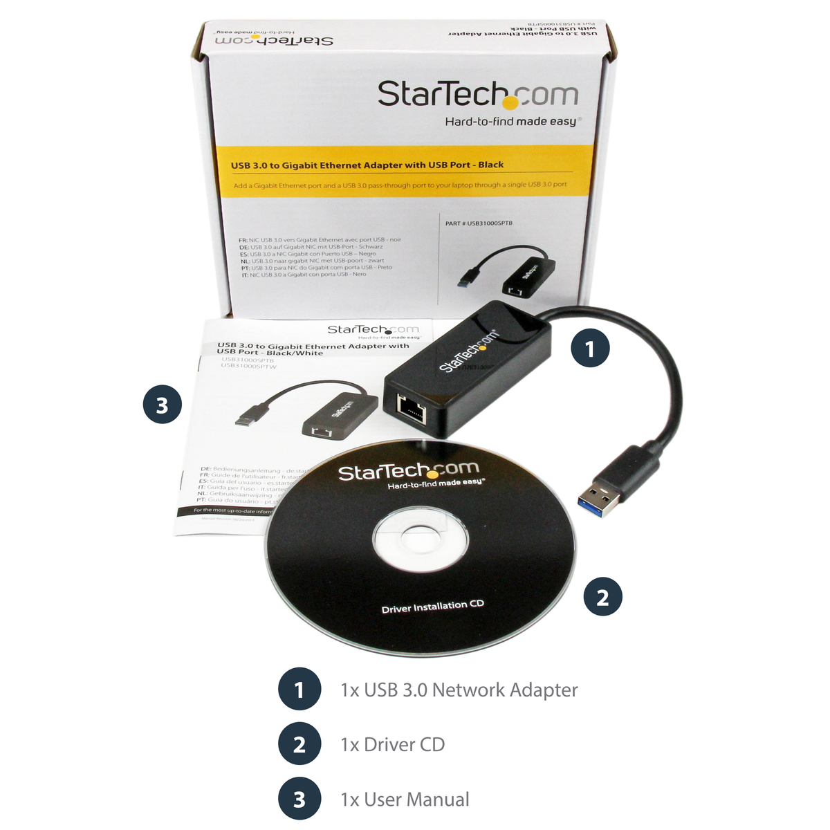 USB 3.0 to Gigabit Ethernet Adapter NIC