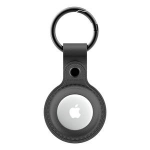 Cygnett, StyleTrack Leather AirTag Case- Black
