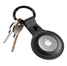 StyleTrack Leather AirTag Case- Black