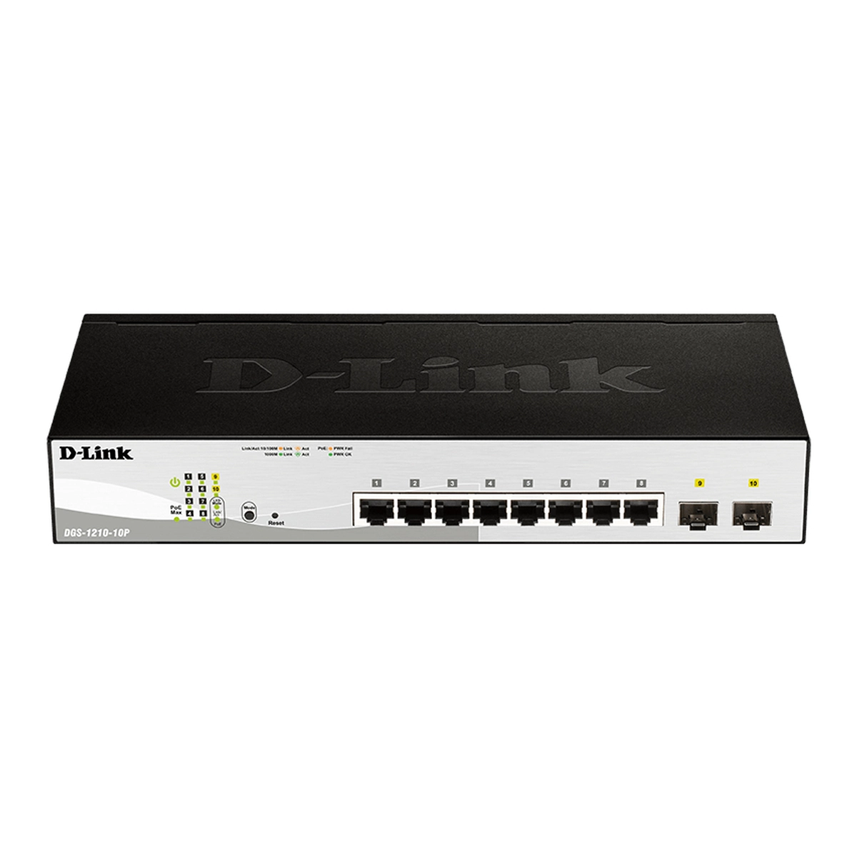 8-Port PoE + 2-Port 1 Gbps SFP P Switch