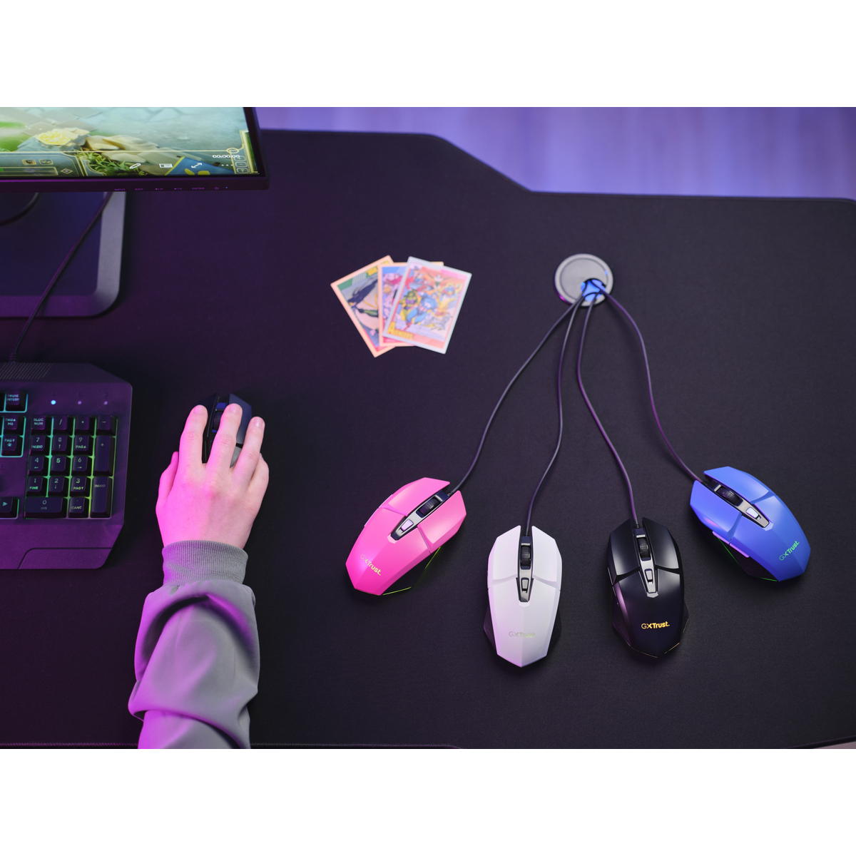 GXT109W Felox Gaming Mouse White