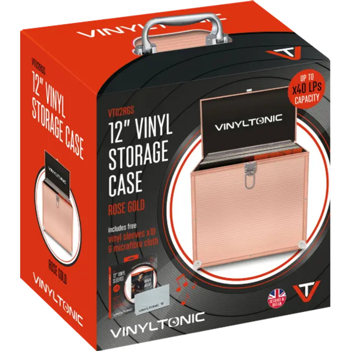 Tonic Rose Gold LP Case (With Cloth)