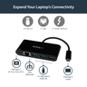 USB-C to GbE Adapter w/ 3-Port USB Hub