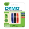 Embossing Tape 9mmx3m Qty3 Red/Blk/Blu