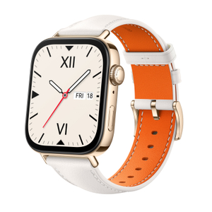 Huawei, Fit 3 - Gold Body+White Leather Strap