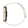 Fit 3 - Gold Body+White Leather Strap