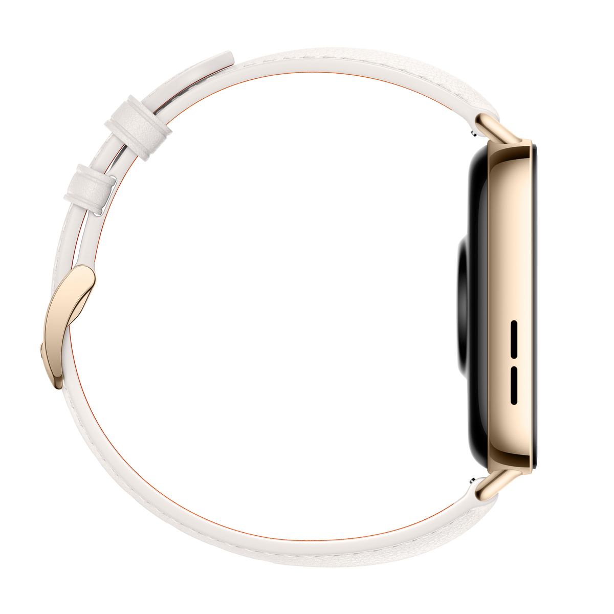 Fit 3 - Gold Body+White Leather Strap