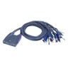 4xUSB KVM Switch Cbl Integrated +Speaker