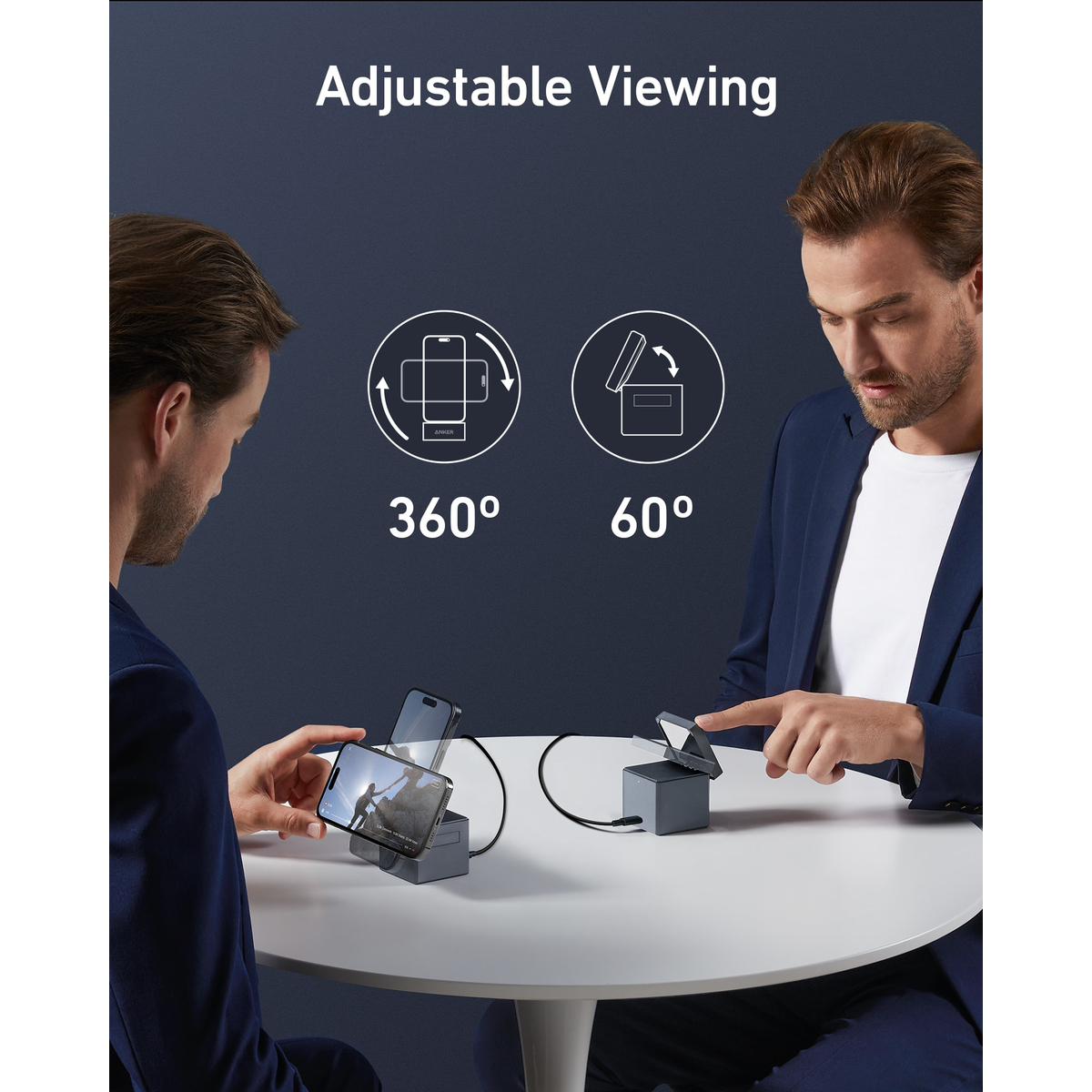3-in-1 Cube With MagSafe- Europe Gray