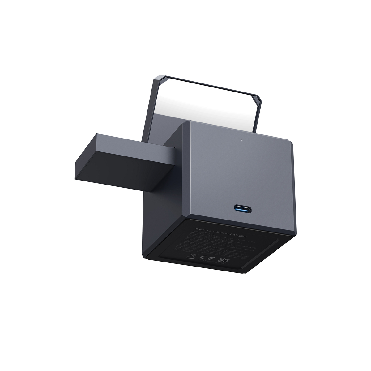 3-in-1 Cube With MagSafe- Europe Gray