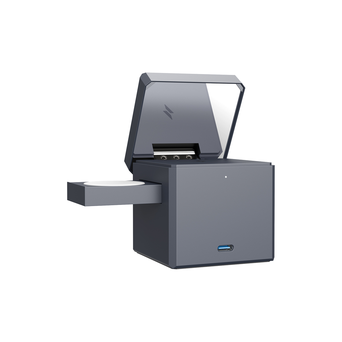 3-in-1 Cube With MagSafe- Europe Gray