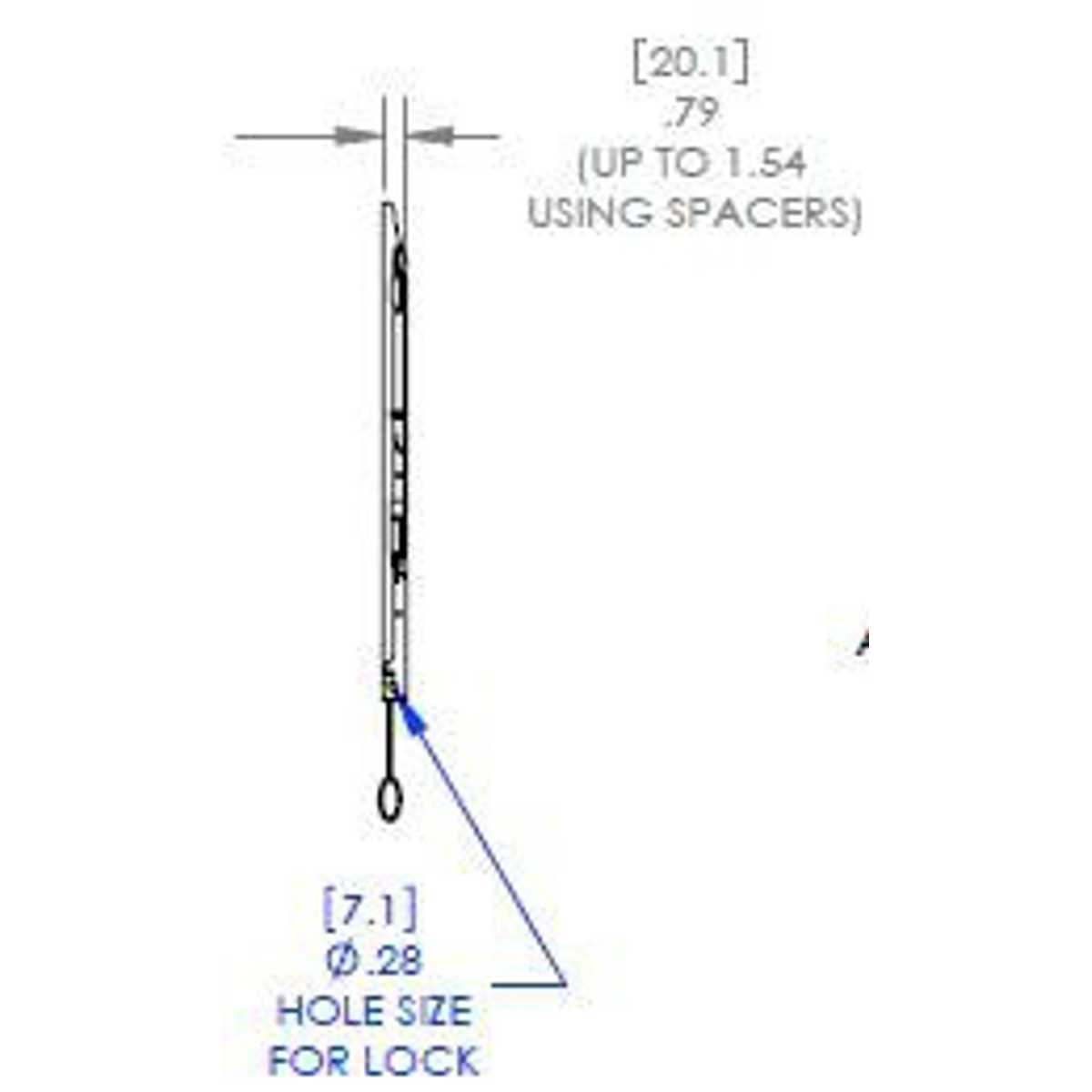 RLF2 Low-Profile Hinge Mount 55-70