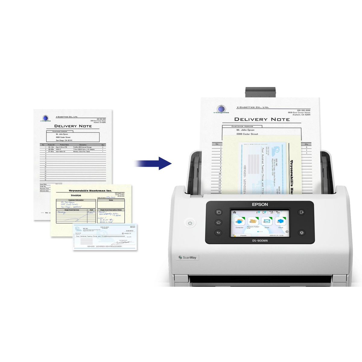 WorkForce DS-900WN high speed scanner
