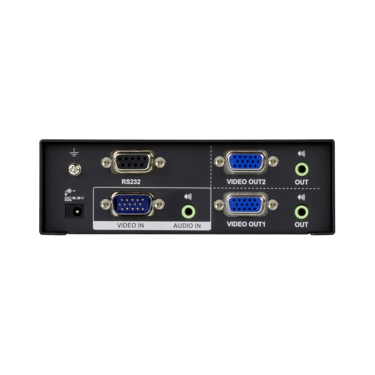 VS0102 2-Port VGA Splitter With RS232