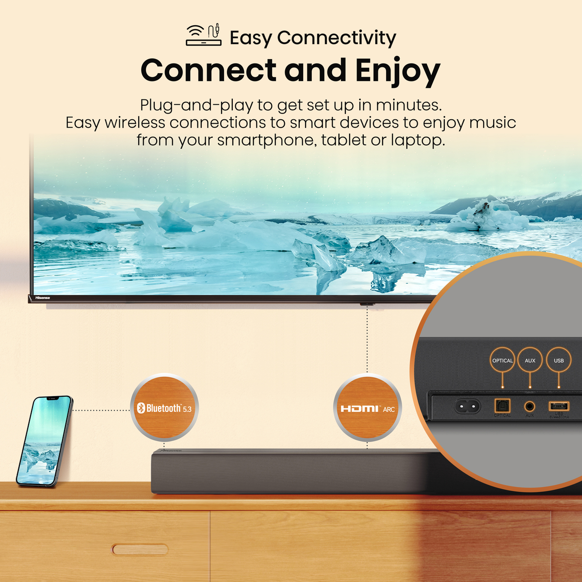 HS3100 3.1 Channel Soundbar