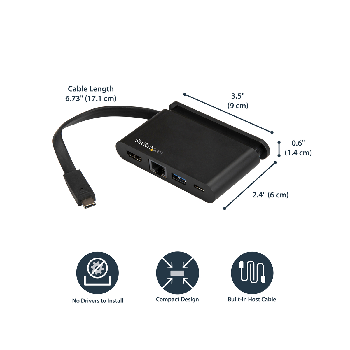 Multiport Adapter USB C - HDMI - 2x USB