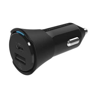 SCOSCHE, dual car charger 20w 1x USB-C  1x USB-A