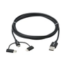 USB-A Lght USB Mic B Usb-C Sync Chg 1.8M