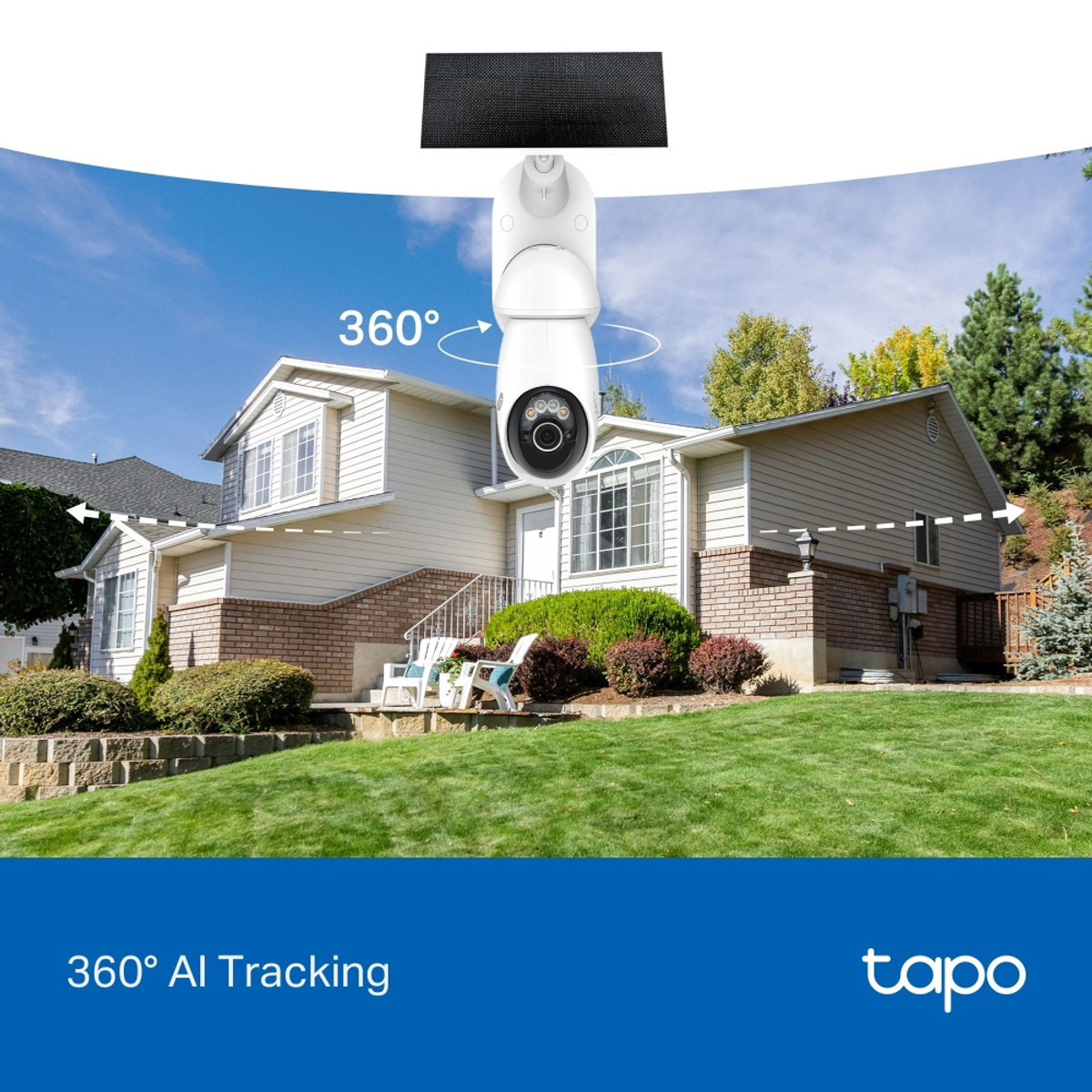 Solar-Powered Pan/Tilt Security Cam Kit