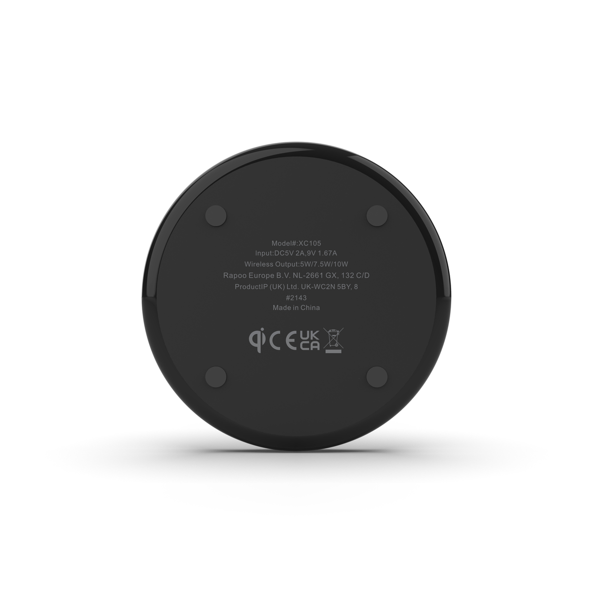 XC105 Double Wireless Charging pad Black