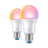 WIZ WI-FI BLE 60W A60 E27 822-65 RGB 2PK