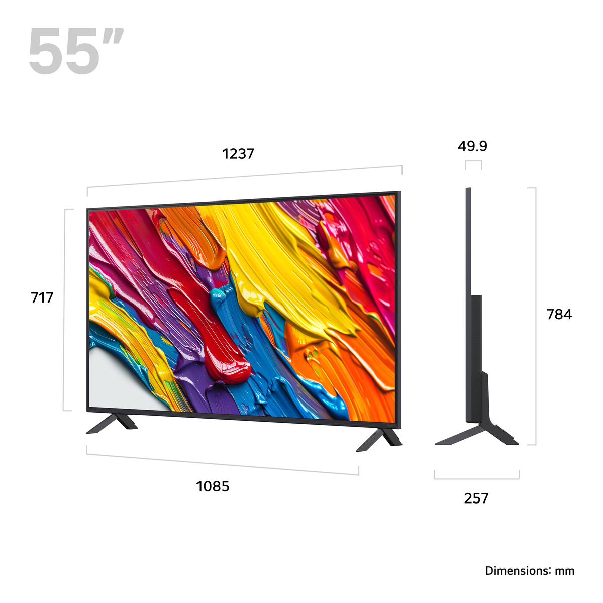 LG QNED84A 55 inch Quantum Dot Mini LED