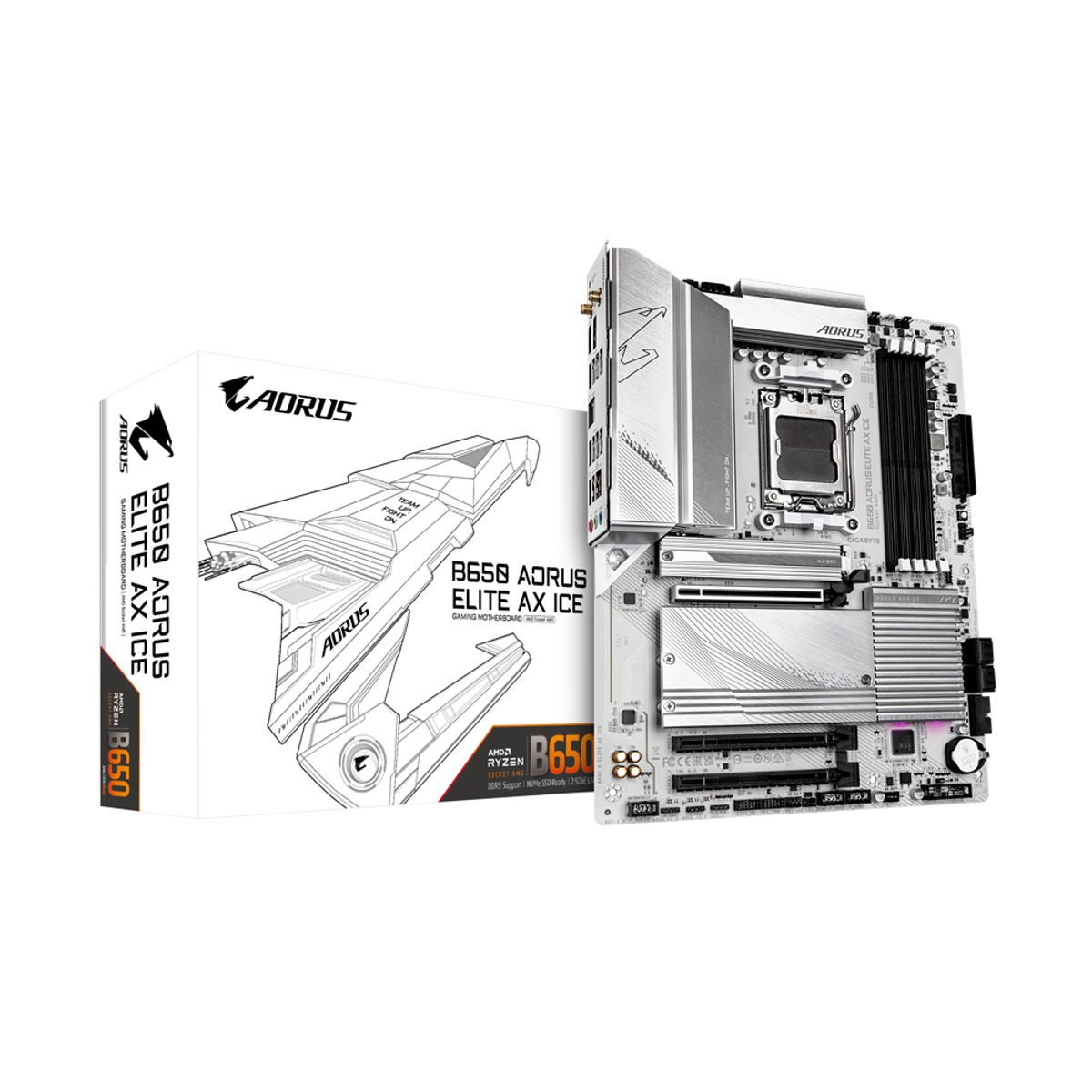 MB AMD AM5 B650 AORUS ELITE AX ICE D5ATX