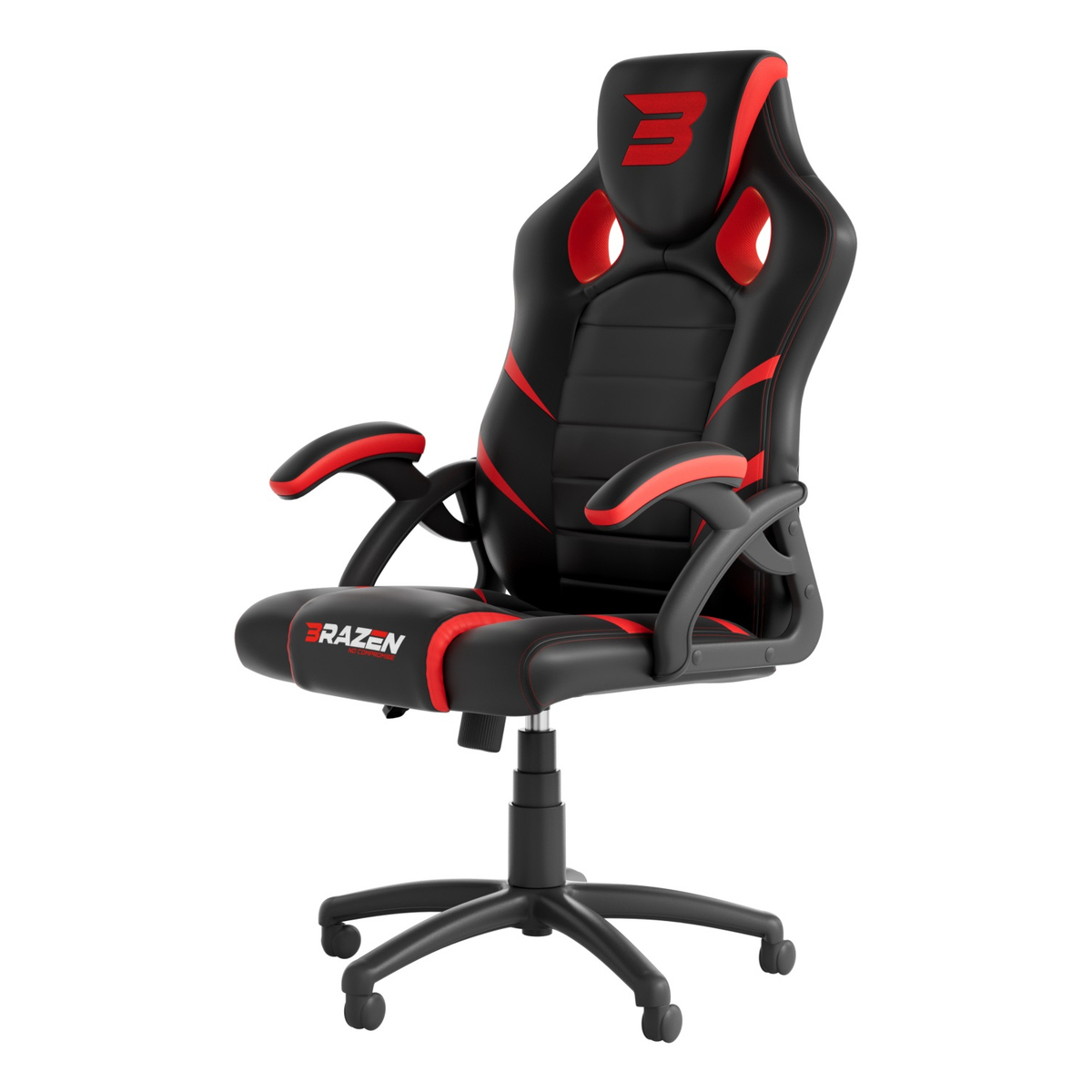 BraZen Puma PC Gaming Chair - Red
