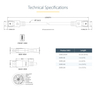 2m DisplayPort Cable with Latches - M/M