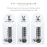Serialized Laptop Cable Lock 6.6ft (2m)