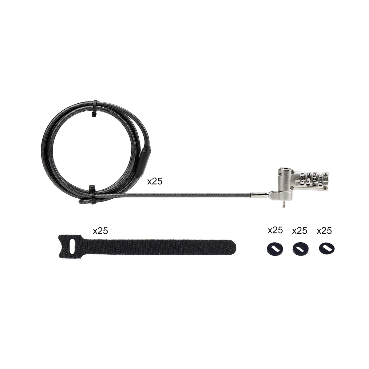 Serialized Laptop Cable Lock 6.6ft (2m)