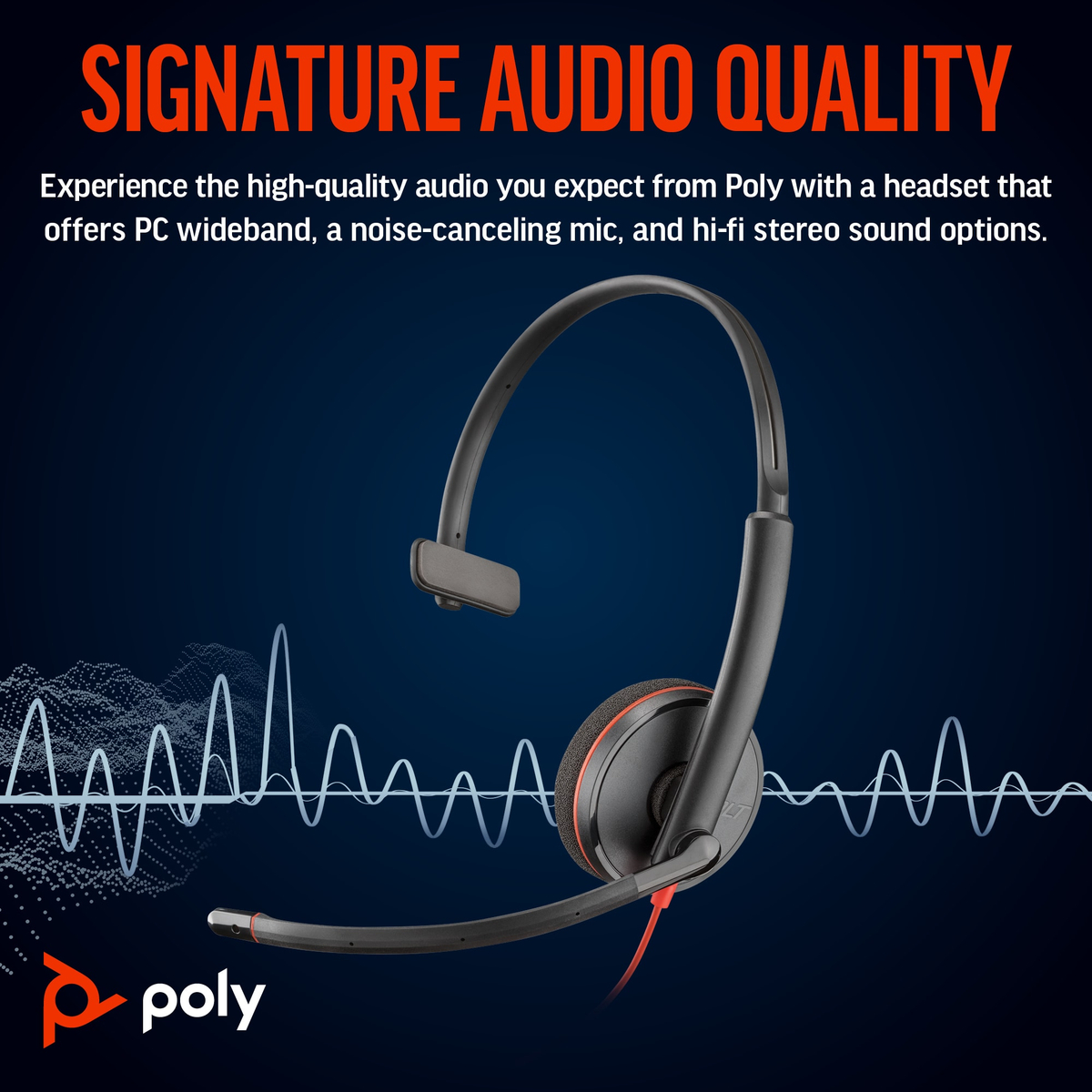 Poly BW 3210 Mono USB-C HS +USB-C/A
