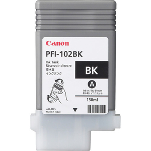 Canon, PFI102BK Black Ink Cartridge 130ml