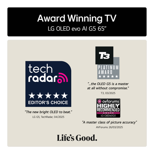 LG G56 65 inch OLED with Stand