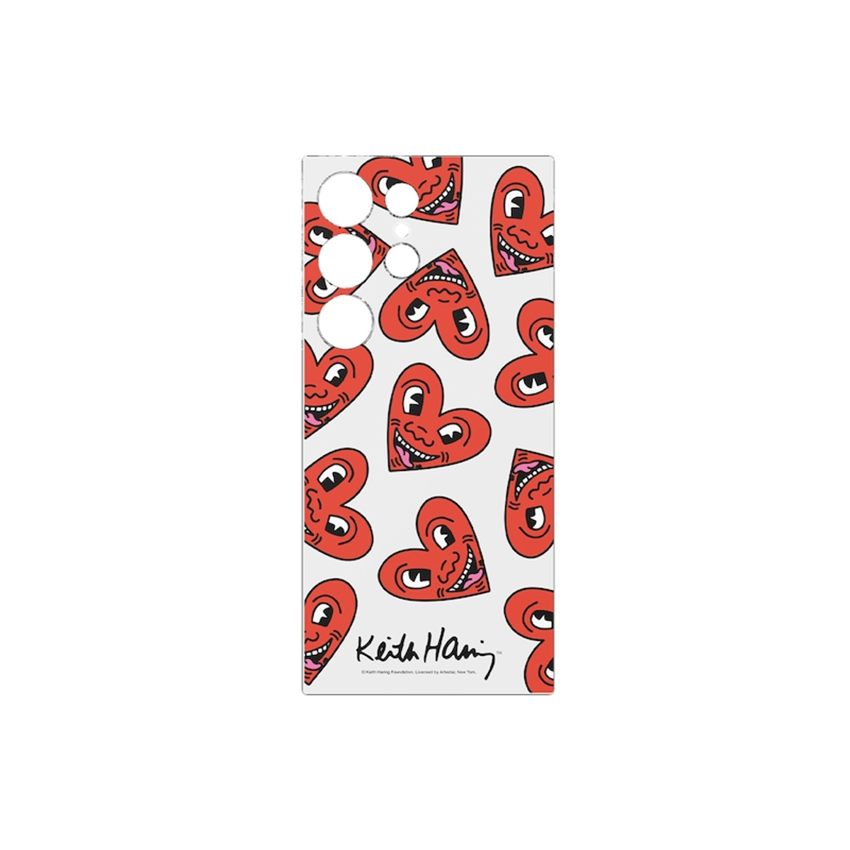 S24 Ultra Keith Haring Heart PlateRed