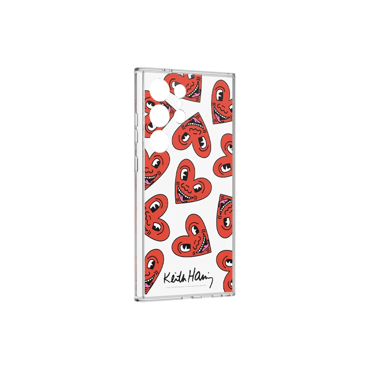 S24 Ultra Keith Haring Heart PlateRed