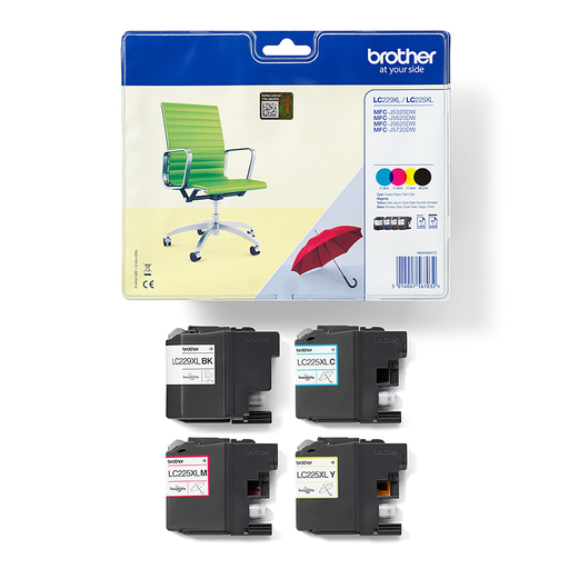 LC229XLVALBP CMYK MultiPack 6k Pages Ink