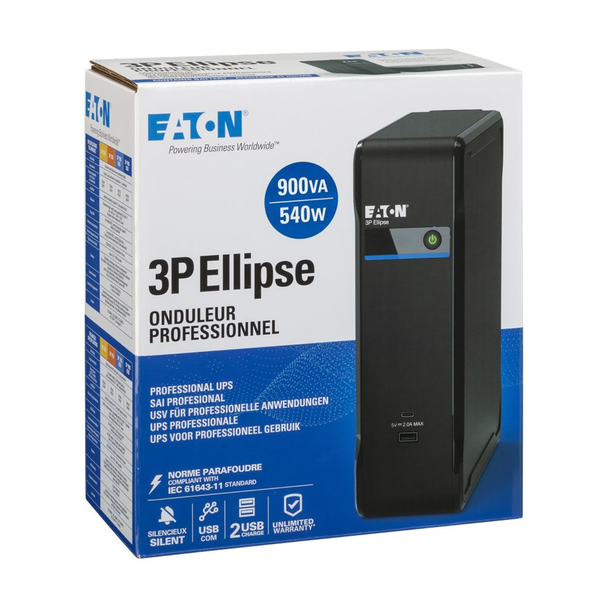 Eaton 3P Ellipse 900 USB IEC
