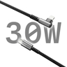 Unite Right Angle Ltng - USB-C 2 1m Blk