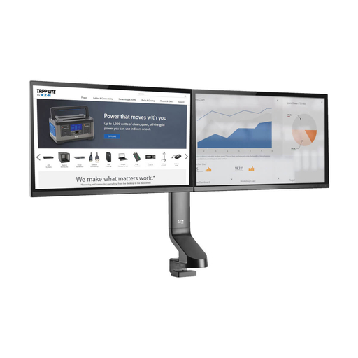 Dual-Display Monitor Arm W/Clamp 17-27In
