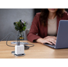 65w GAN USB-C USB-A UK Plug - White