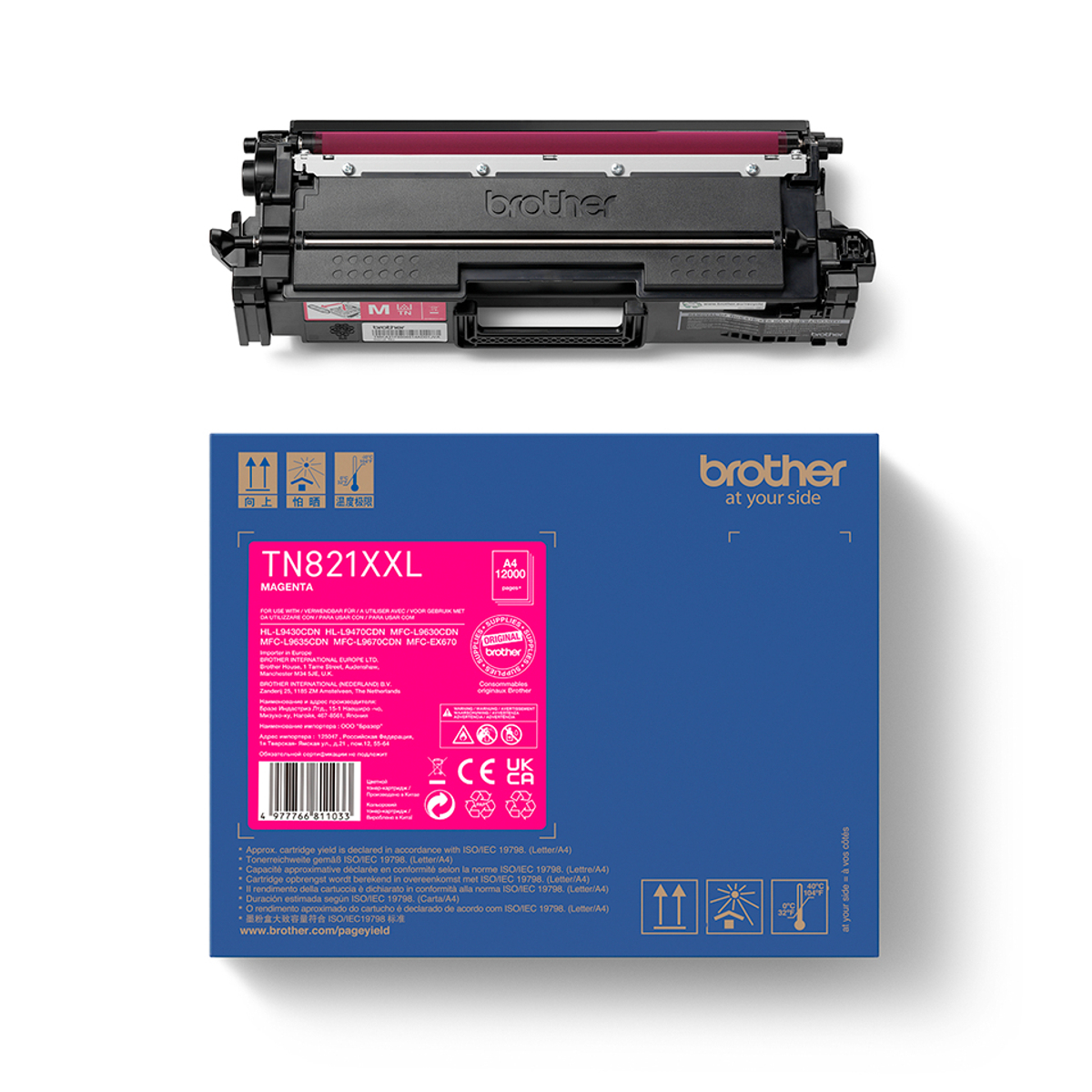 TN821XXLM Magenta 12k Pages Toner