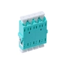 LC OM3  OM4 Flangeless Coupler Quad Cer