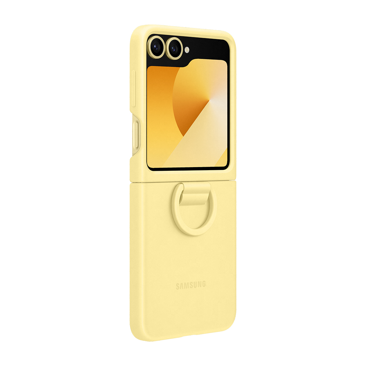 SAM_Z Flip6_Silicone Case w/ Ring_Yellow