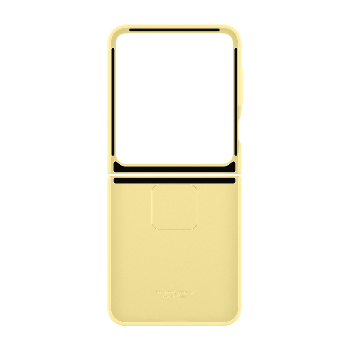 Z Flip6 Silicone Case w/ Ring Yellow