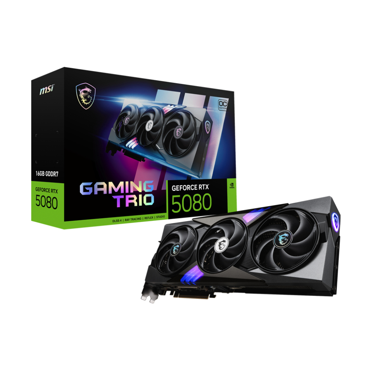 GPU NV 5080 GAMING TRIO OC 16G GDDR7 Fan