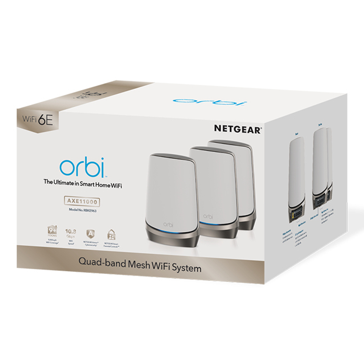 Orbi Quad-Band Mesh WiFi 6E System