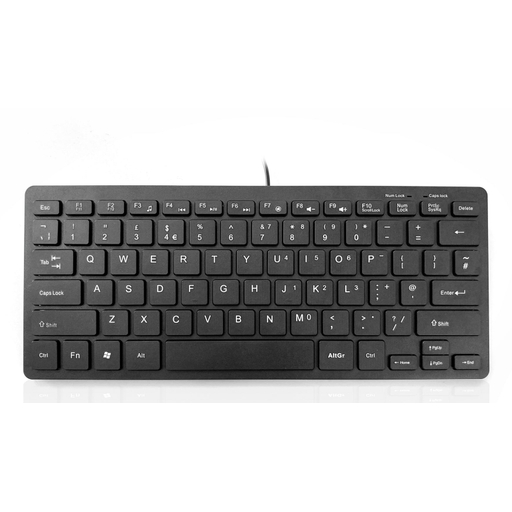 395V2 USB Slim Mini Keyb 100% Rec Black